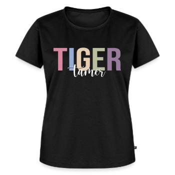 Circus Tiger Circus Tiger Lover Funny Circus - Women's Premium Organic T-shirt - black - Front - Selfina (174cm)