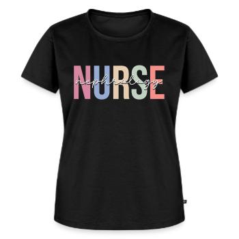 Nephrologie-Krankenschwester Nierendialyse-Kranken - Frauen Premium Bio T-Shirt - Schwarz - Vorne - Selfina (174cm)