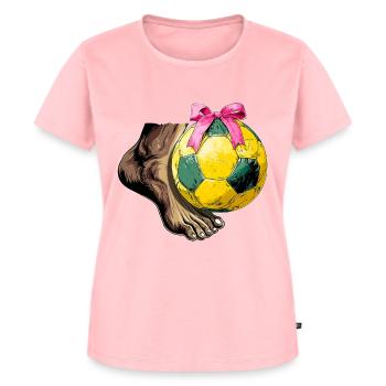 Coquette Bogen Footvolley Spieler Mütter Tag Rosa - Frauen Premium Bio T-Shirt - Rosa - Vorne - AI Model Female 172 dark (172cm)