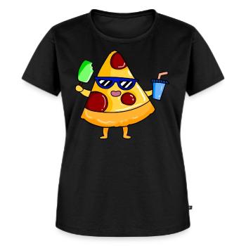 Strand - Frauen Premium Bio T-Shirt - Schwarz - Vorne - Selfina (174cm)