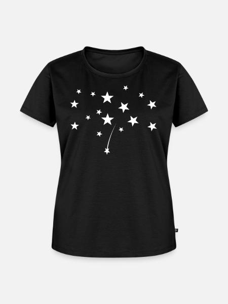 Sternenhimmel - Frauen Premium Bio T-Shirt - Schwarz