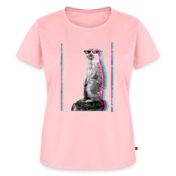 Cadeau cool suricate Surikate Meerkat - T-shirt Premium bio Femme - rose - Devant - AI Model Female 172 dark (172cm)