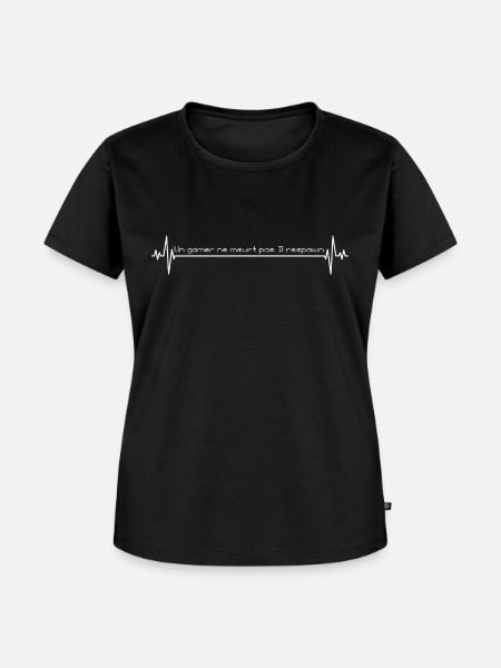 Humour de gamer - T-shirt Premium bio Femme - noir