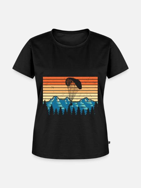 Paragliding - Frauen Premium Bio T-Shirt - Schwarz