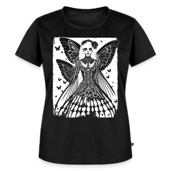 Zombie Horror Vampire Girl Death Metal Grindcore - Frauen Premium Bio T-Shirt - Schwarz - Vorne - Selfina (174cm)