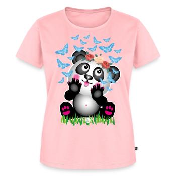 31 Bébé Panda Papillons Roses - T-shirt Premium bio Femme - rose - Devant - AI Model Female 172 dark (172cm)