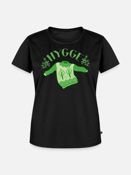 Hygge Shirt ● Hygge-Pullover ● Geschenk - Frauen Premium Bio T-Shirt - Schwarz
