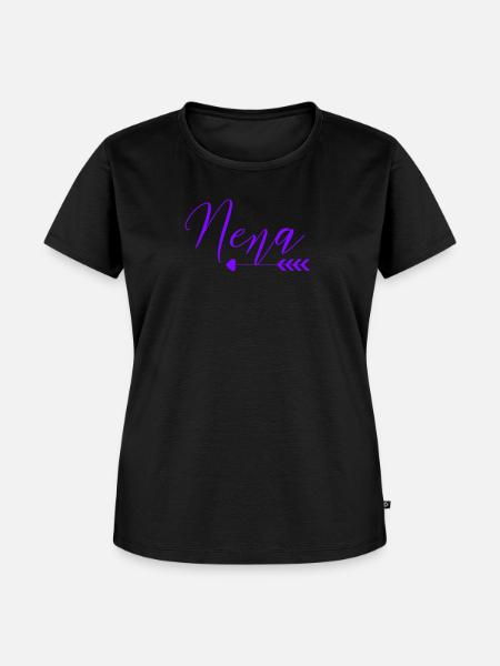 Nena - Frauen Premium Bio T-Shirt - Schwarz