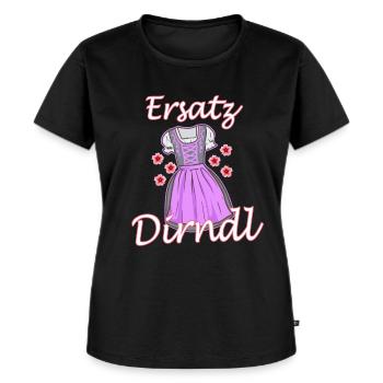 Ersatz Dirndl Volksfest Bayern Fest - Frauen Premium Bio T-Shirt - Schwarz - Vorne - Selfina (174cm)