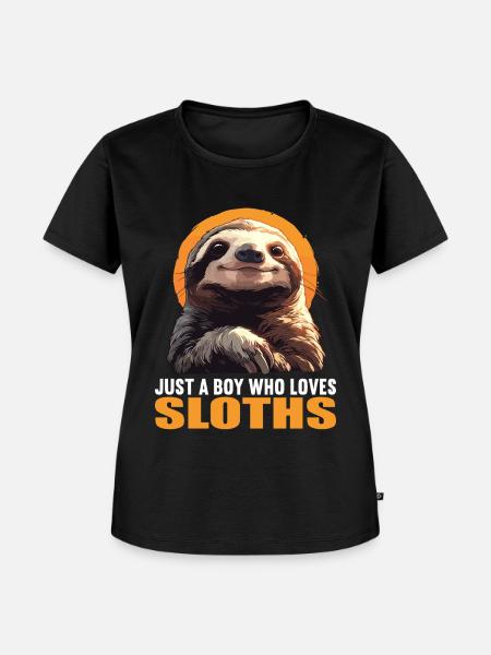 Faultiere Faultier - Frauen Premium Bio T-Shirt - Schwarz
