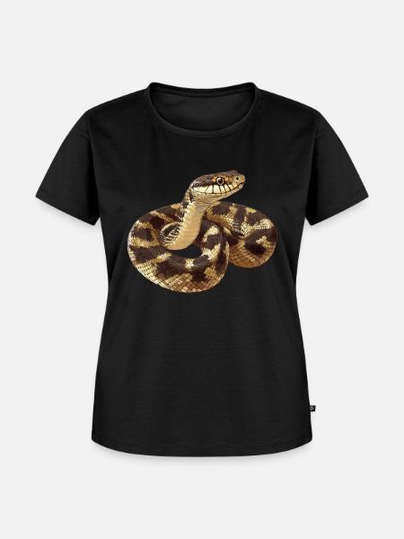 Schlangen Schlange - Frauen Premium Bio T-Shirt - Schwarz