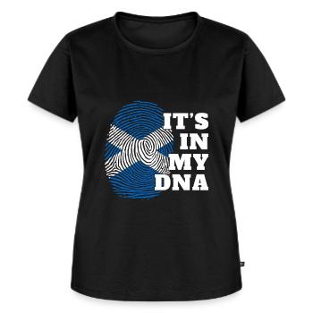 It's in my DNA Scotland origin Scottish - Women's Premium Organic T-shirt - black - Front - Selfina (174cm)