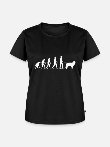Hovawart Evolution Hundebesitzer Hunde Geschenk - Frauen Premium Bio T-Shirt - Schwarz