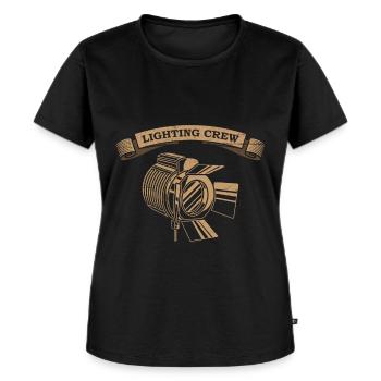 Film Illuminator Crew Lighting Technician - Women's Premium Organic T-shirt - black - Front - Selfina (174cm)