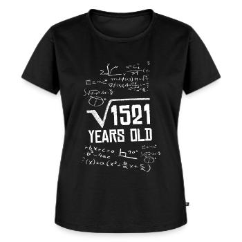 1521Jahre Alt Wurzel 39. Geburtstag Mathemathiker - Frauen Premium Bio T-Shirt - Schwarz - Vorne - Selfina (174cm)