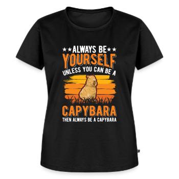 Soyez toujours vous-même Sauf si vous pouvez être un Capybara - T-shirt Premium bio Femme - noir - Devant - Selfina (174cm)