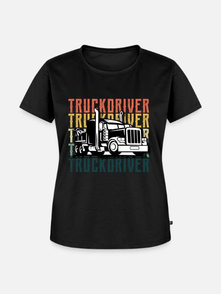 LKW - Frauen Premium Bio T-Shirt - Schwarz