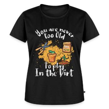 Gärtner - Frauen Premium Bio T-Shirt - Schwarz - Vorne - Selfina (174cm)