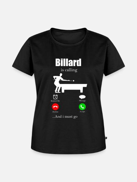 Billard - Frauen Premium Bio T-Shirt - Schwarz
