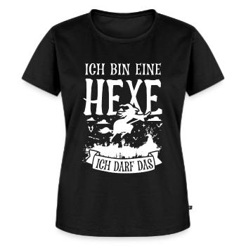 Hexe - Frauen Premium Bio T-Shirt - Schwarz - Vorne - Selfina (174cm)