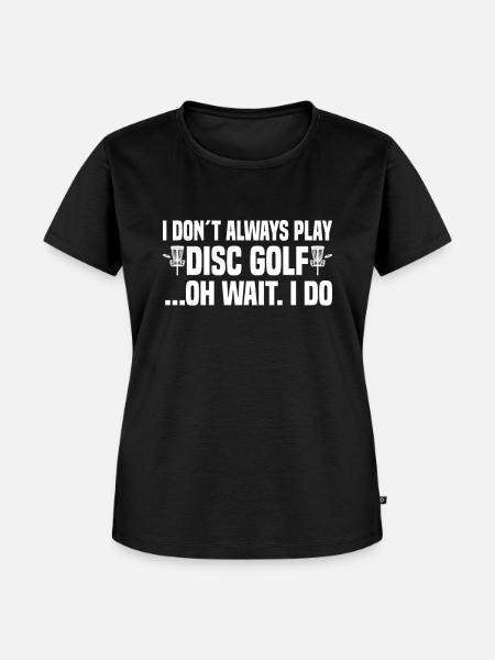 Disc Golf Frisbeegolf - Frauen Premium Bio T-Shirt - Schwarz