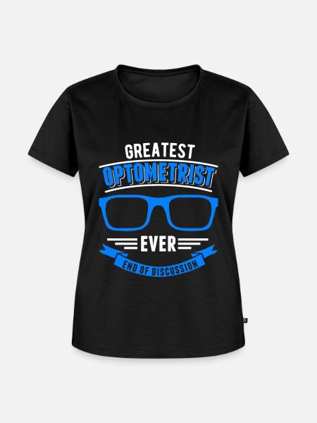 Optiker Geschenk Augenoptiker - Frauen Premium Bio T-Shirt - Schwarz