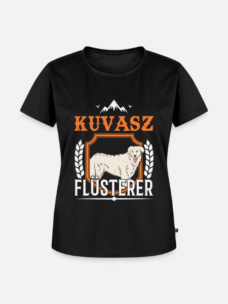 Kuvasz Flüsterer - Frauen Premium Bio T-Shirt - Schwarz