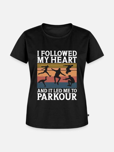 Parkour - Frauen Premium Bio T-Shirt - Schwarz