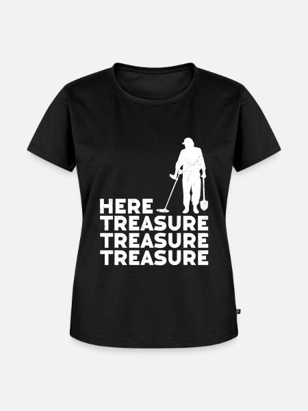 Metalldetektor - Frauen Premium Bio T-Shirt - Schwarz