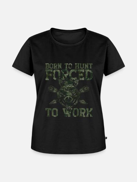 Schweinejagd Jäger Schweinejagd - Frauen Premium Bio T-Shirt - Schwarz