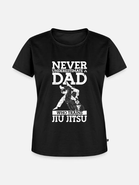 Jiu Jitsu Dad Gi Jiu - Frauen Premium Bio T-Shirt - Schwarz