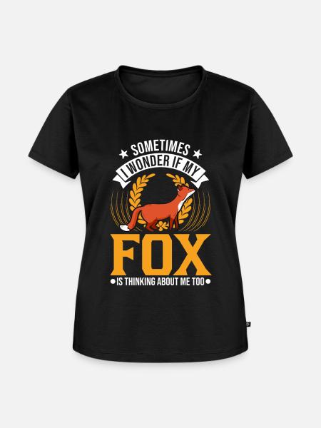 Fuchs Geschenk Rotfuchs - Frauen Premium Bio T-Shirt - Schwarz