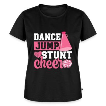 Cheerleader - Women's Premium Organic T-shirt - black - Front - Selfina (174cm)