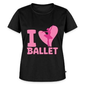 Ballet - T-shirt Premium bio Femme - noir - Devant - Selfina (174cm)