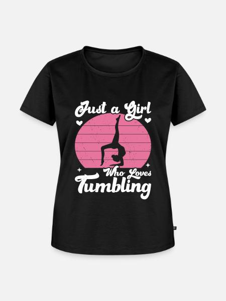 Stolpern - Frauen Premium Bio T-Shirt - Schwarz