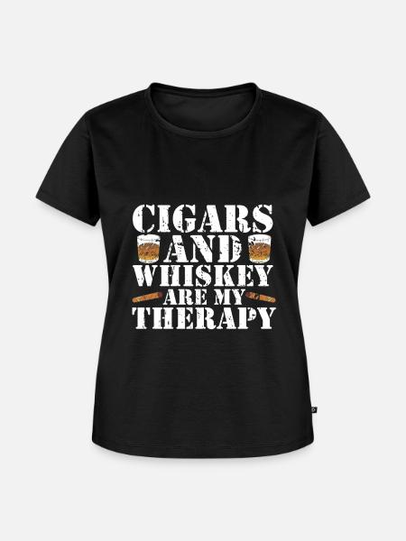 Zigarrenzigarettenraucher - Frauen Premium Bio T-Shirt - Schwarz
