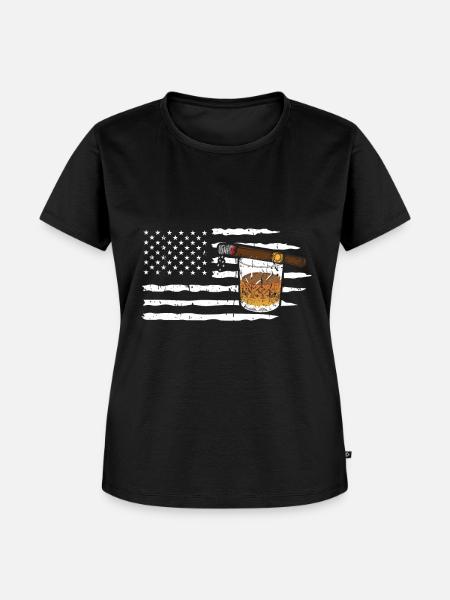 Zigarrenzigarettenraucher - Frauen Premium Bio T-Shirt - Schwarz