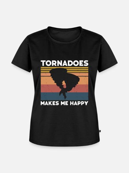 Tornado - Frauen Premium Bio T-Shirt - Schwarz