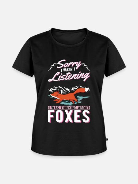 Fuchs Geschenk Rotfuchs - Frauen Premium Bio T-Shirt - Schwarz