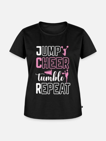 Cheerleadermädchen Cheerleading Jubel Jugend - Frauen Premium Bio T-Shirt - Schwarz