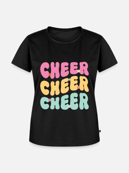 Cheerleadermädchen Cheerleading Jubel Jugend - Frauen Premium Bio T-Shirt - Schwarz
