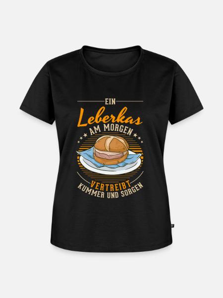 Leberkas Leberkäse Fleischkäse - Frauen Premium Bio T-Shirt - Schwarz