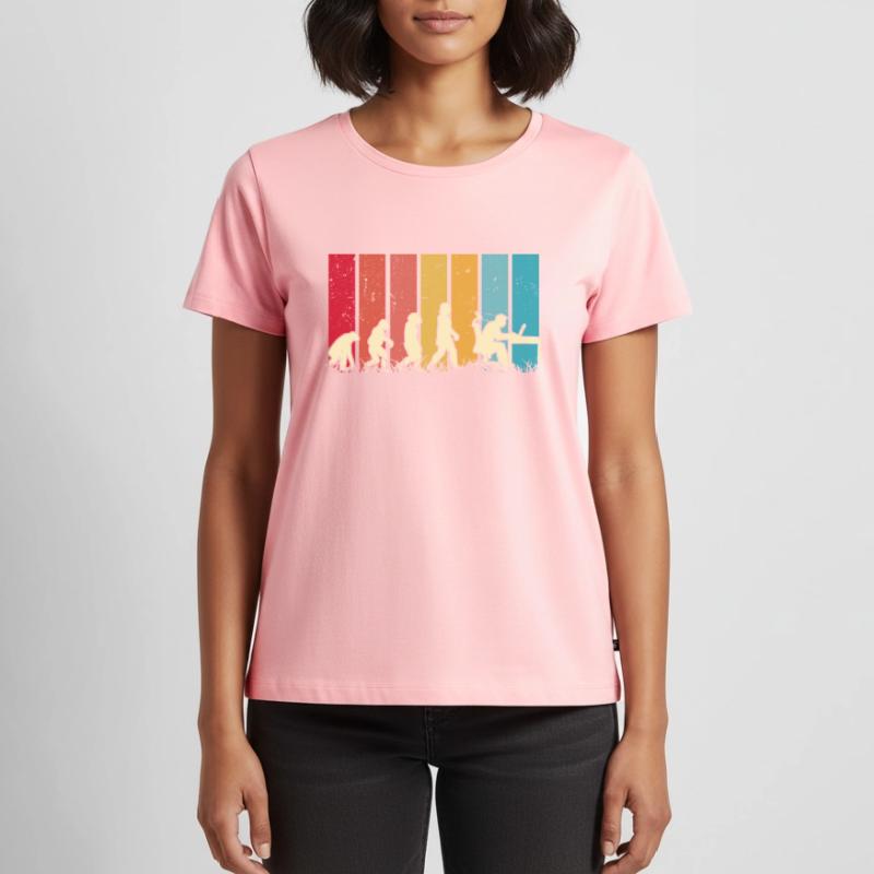 Informatiker Evolution Programmierer Nerd Frauen Premium Bio T-Shirt