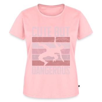 Lutteuse Fille Grappling Lutteuse Femmes - T-shirt Premium bio Femme - rose - Devant - AI Model Female 172 dark (172cm)