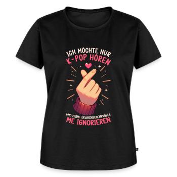 K-Pop Coréen Kpop Culture Kpop Corée du Sud Danse - T-shirt Premium bio Femme - noir - Devant - Selfina (174cm)