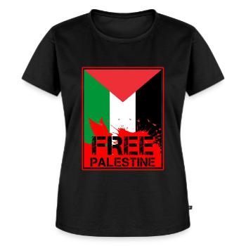 Palästina - Frauen Premium Bio T-Shirt - Schwarz - Vorne - Selfina (174cm)