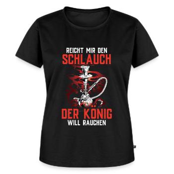 Shisha Double Apple Hookah Smoking Tobacco Vape Coal - Women's Premium Organic T-shirt - black - Front - Selfina (174cm)