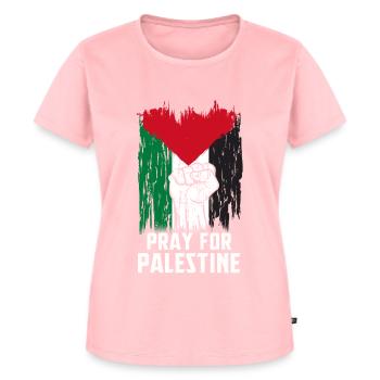 Palestine - T-shirt Premium bio Femme - rose - Devant - AI Model Female 172 dark (172cm)