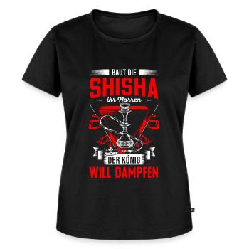Shisha Double Apple Hookah Smoking Tobacco Vape Coal - Women's Premium Organic T-shirt - black - Front - Selfina (174cm)