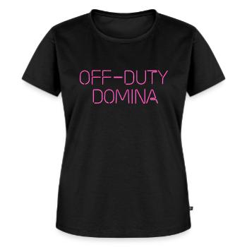 Dominatrice en congé - T-shirt Premium bio Femme - noir - Devant - Selfina (174cm)